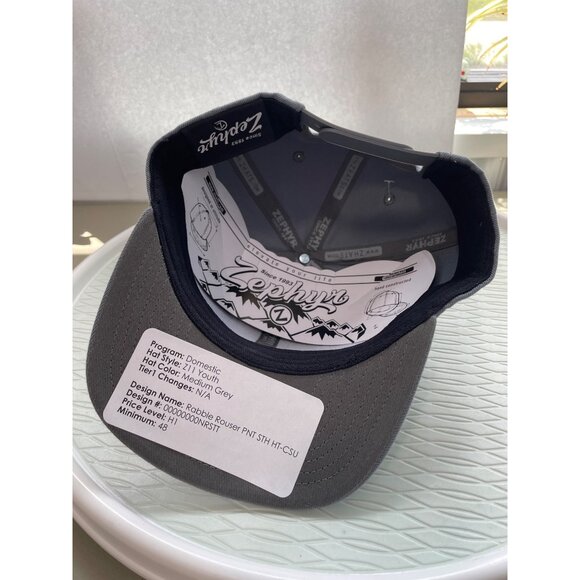 Zephyr CSU Rams Original Snapback Hat Youth OSFA Gray Adjustable Embroidered NEW - Picture 5 of 5
